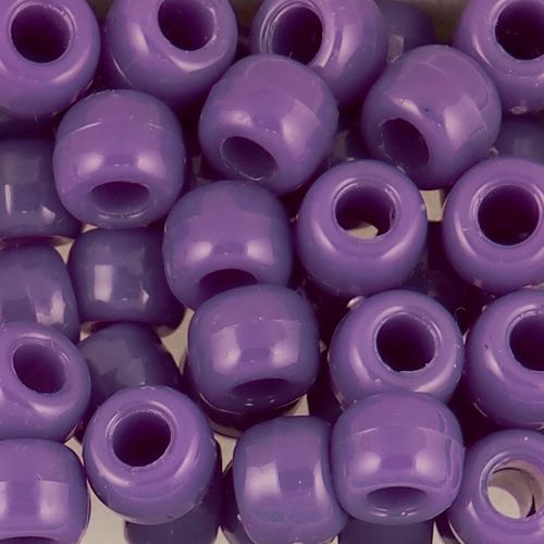 Pony Beads Plastic Barrel 6x8mm - Opaque Lilac - 100pk - Beads And Beading  Supplies from The Bead Shop Ltd UK