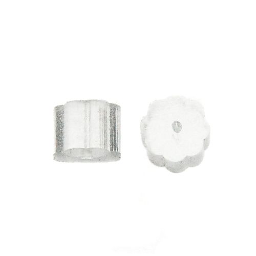 Fish Hook Stopper Ridged Rubber, Clear (288 Pieces)