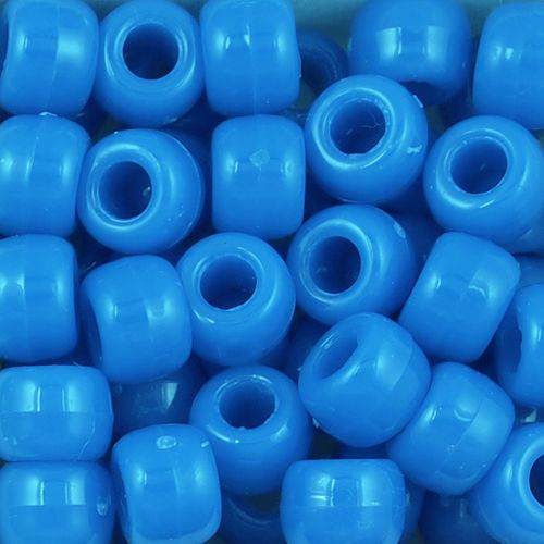 Opaque Blue Pony Beads, pack of 480