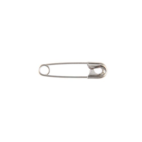 Safety Pins, L: 22 mm, 0,6 mm, Silver, 100 pc, 1 Pack
