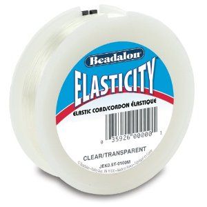 Strong Flat Elastic Tape - White, Haberdashery