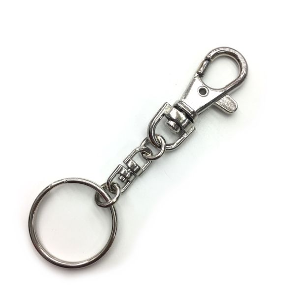  120pcs Keychain Making Supplies Swivel Snap Hooks with