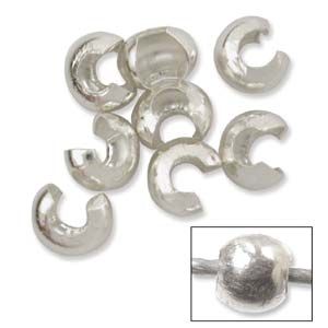 4mm Frosted Beads, Sterling Silver (20 Pieces)