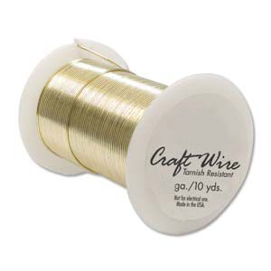 Artistic Wire 28-Gauge Non-Tarnish Brass Wire, 40-Yards