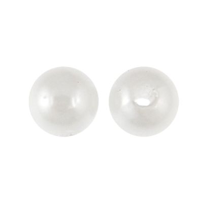 8mm 200pcs White Pearl Round Shape Faux Pearls bulk Beads For