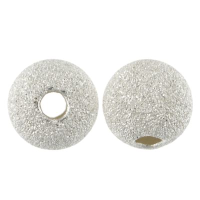 8mm Smooth Round, Sterling Silver Beads (10 Pieces)