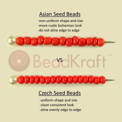 Czech Round Seed Beads, Glass, Size 8/0, Choose Color