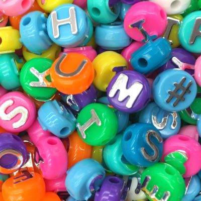 Free Shipping 10*10MM Square Acrylic Letter Beads Single Alphabet