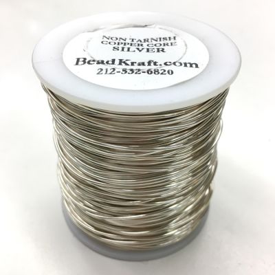 LeGold 22 Gauge 10 Yards Copper Craft Wire Silver Plated Tarnish Resistant  Antique Bronze Color