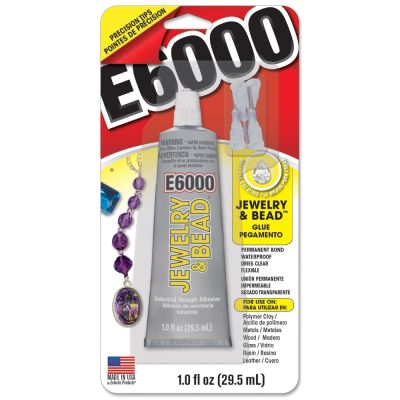 E6000 Glue Fabri-Fuse - Adhesivo de pegamento para tela, botella de estante  de 4 onzas líquidas, con accesorios Pixiss Pinzas de punta de aguja y 2