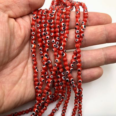  1700+PCS Evil Eye Beads for Jewelry Making, 4mm