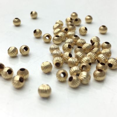 5mm Flower Bead Cap, Gold Filled (25 Pieces)