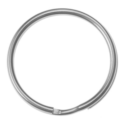 28mm Split Ring, Key Chain Ring, Imit. Rhodium (72 Pieces)