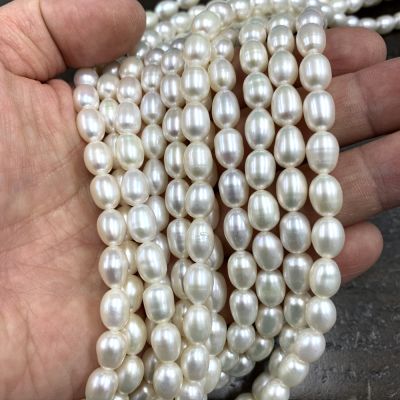 6-7mm Round Freshwater Pearls, White (16 Strand)