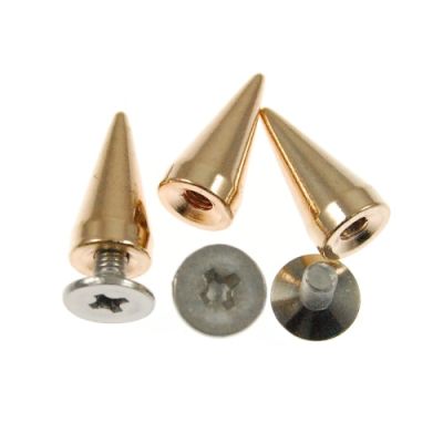Barrel Clutch Earring Back, 2-Tone Gold and Surgical Steel (