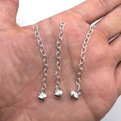ALEXCRAFT Sterling Silver Bracelet Extender Necklace Extension Chains for  Jewelry Making(2 inch)