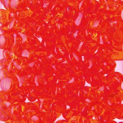 Heart Pony Beads, Opaque Orange FACTORY BULK PACK (1000 Piec