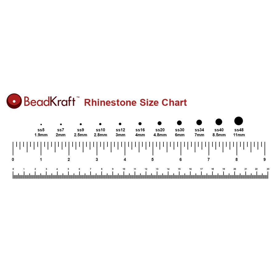 Preciosa Viva Rhinestones No Hotfix Flatback - Light Siam - SS12 (3mm) -  Choose Your Quantity