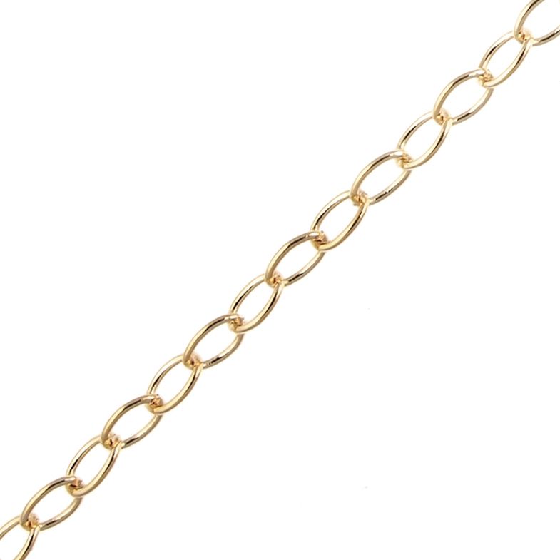 Bulk Craft Spool 4x6mm Link 30 100 Feet Cable Chain Gold Color 