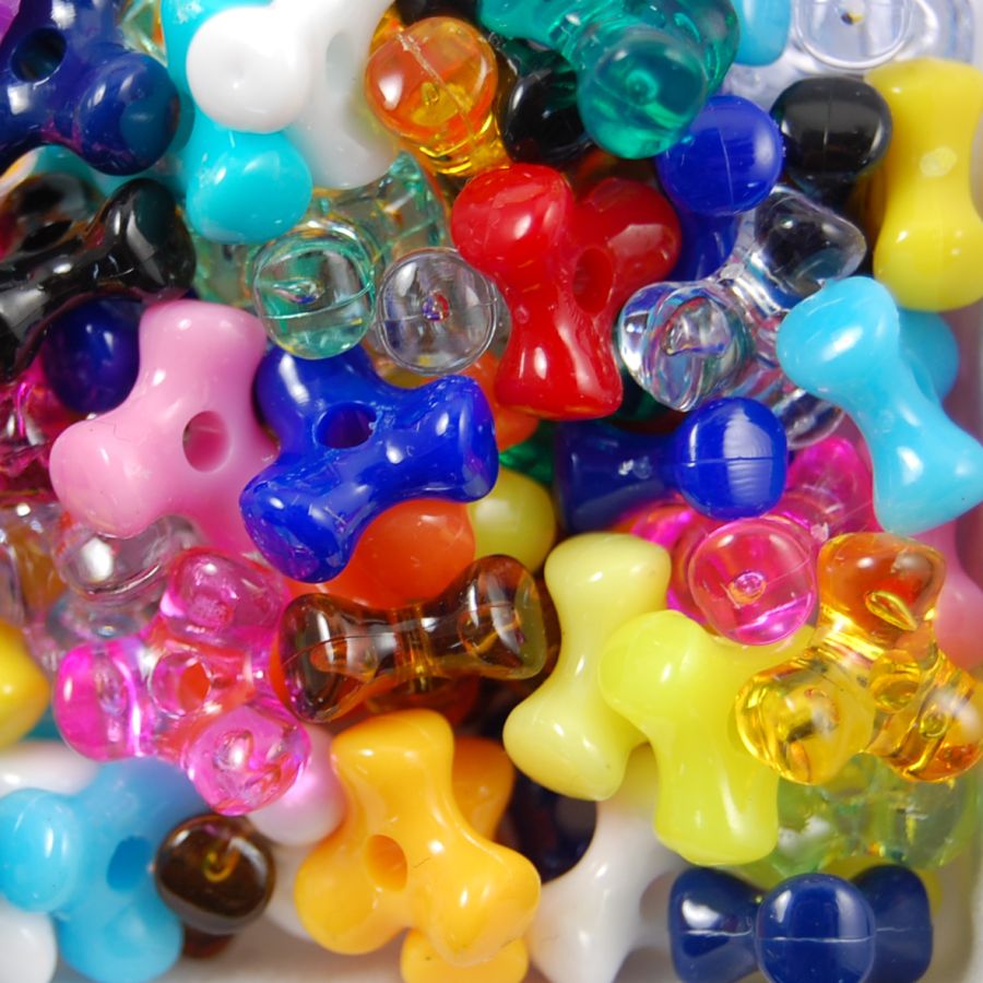 Mixed - Tri Beads, Opaque and Transparent Colors (600 Pieces