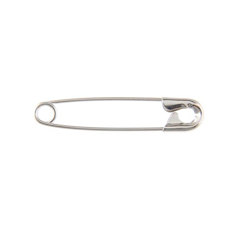 1-1/2 Inch Safety Pin (Size #2) Silver-Tone, Metal (144 Pie