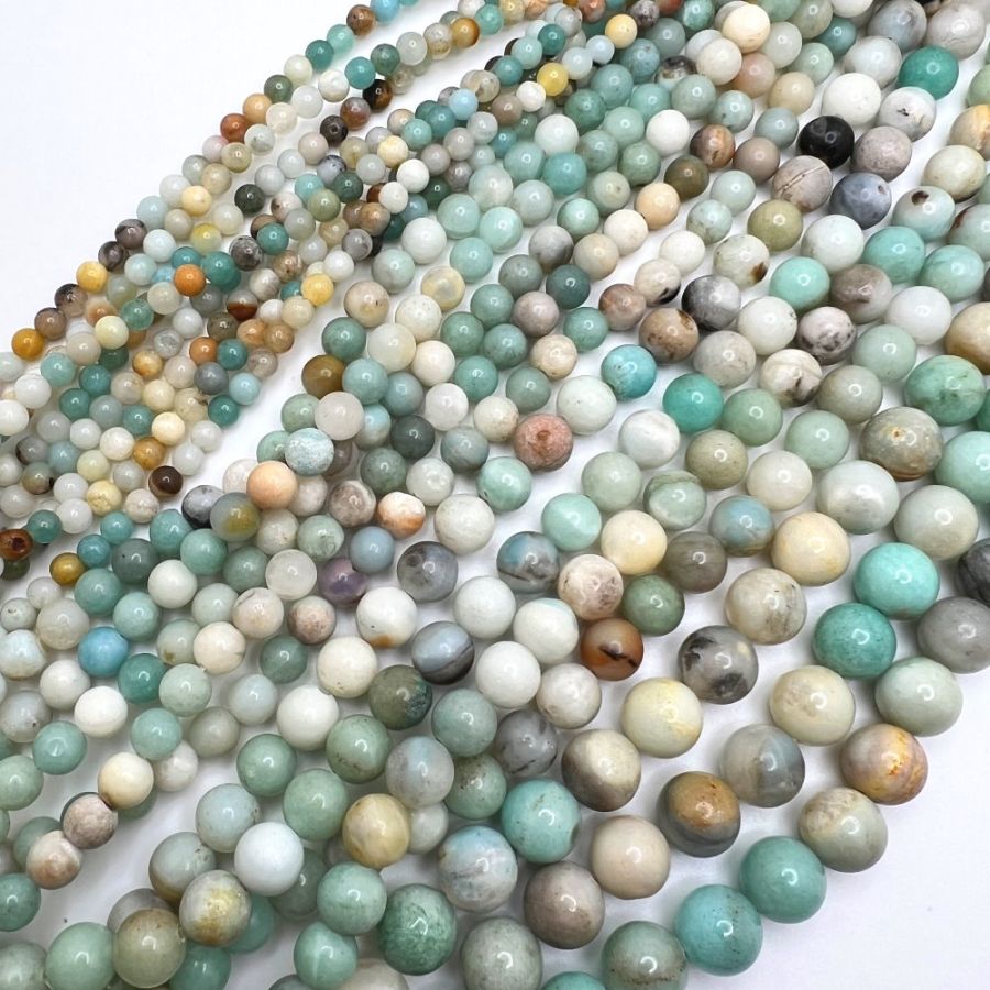 Natural deals amazonite beads