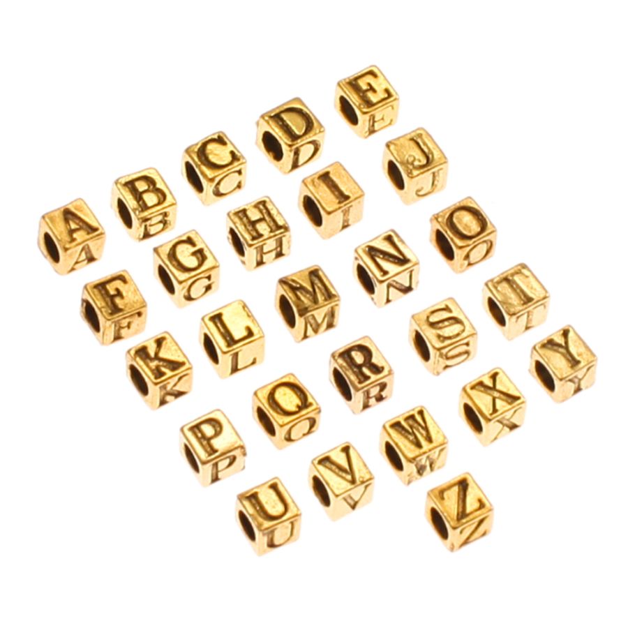 Silver Pewter Alphabet Beads F 5.5mm Pewter Letter Beads » 5.5mm Square  Pewter Alphabet Beads