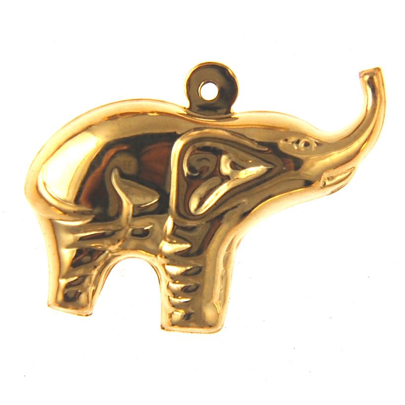 Vintage Elephant Gold Plated Charms - 16.5mm (72PCS)