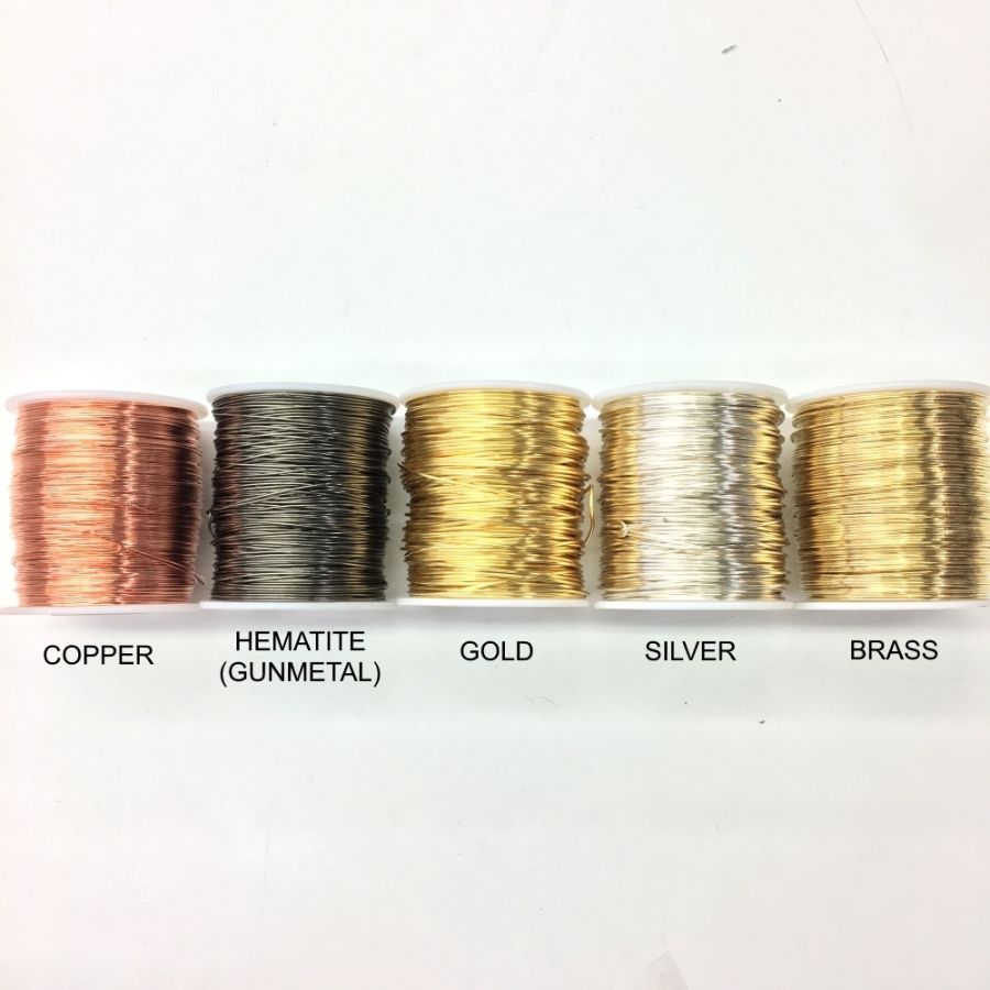 28 Gauge, Copper, 1 50 Grams Wire Fancy Tarnish Resistant Silver-Plated Copper and Copper Jewelry Making Wire 