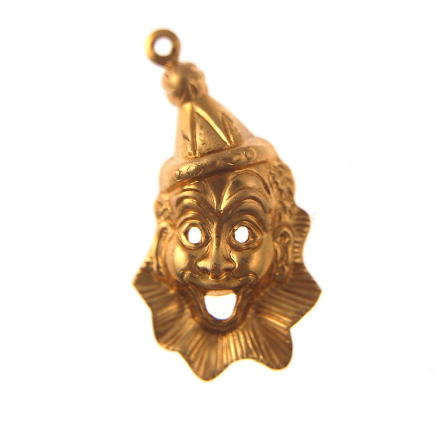 Vintage Clown Gold Plated Charms - 29mm x 15.5mm (36PCS)
