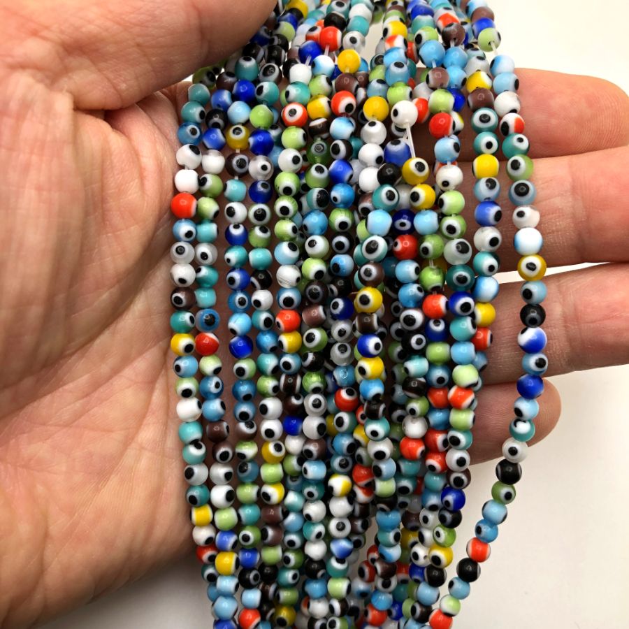 Wholesale 4MM Mixed Color Glass Seed Beads 