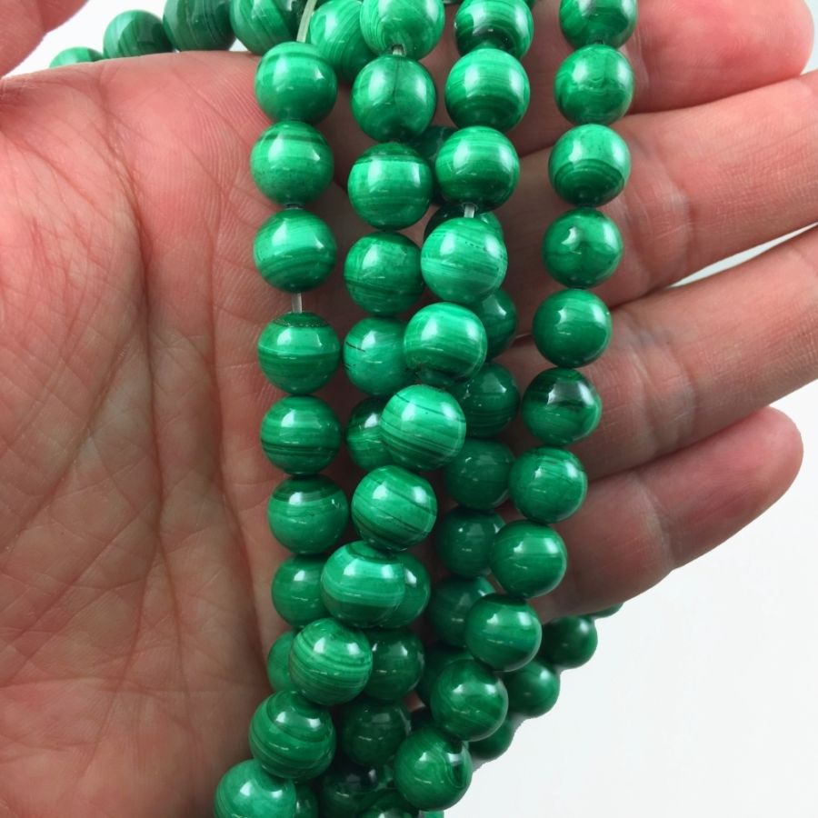 Glass Beads for Jewelry Making Kit 8MM Imitating Natural Jade