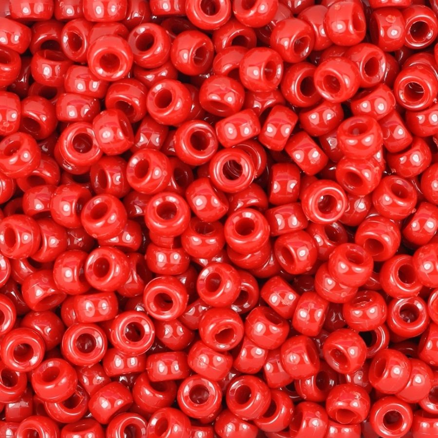 Colorations® Red Pony Beads - 1/2 lb.