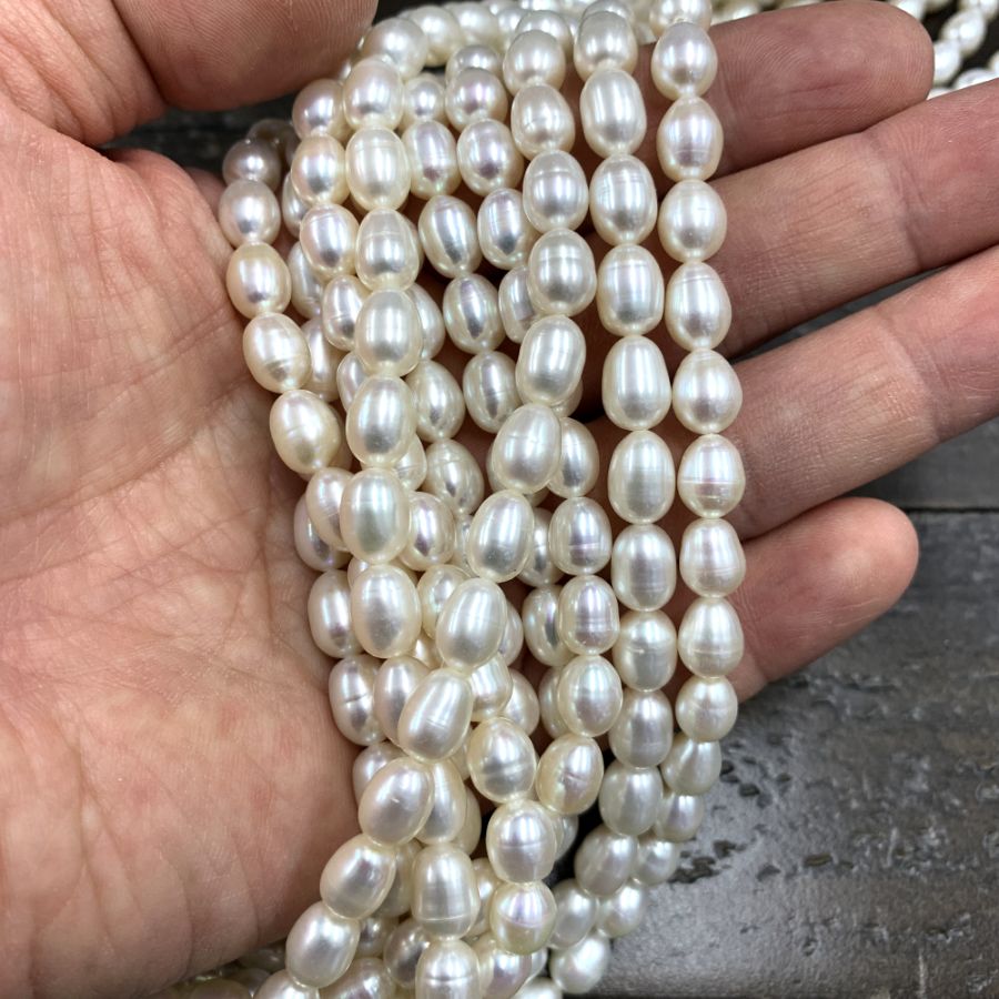 72 Pieces 25 X 16 Mm Pearl White Oval Flat Back Pearls FREE 