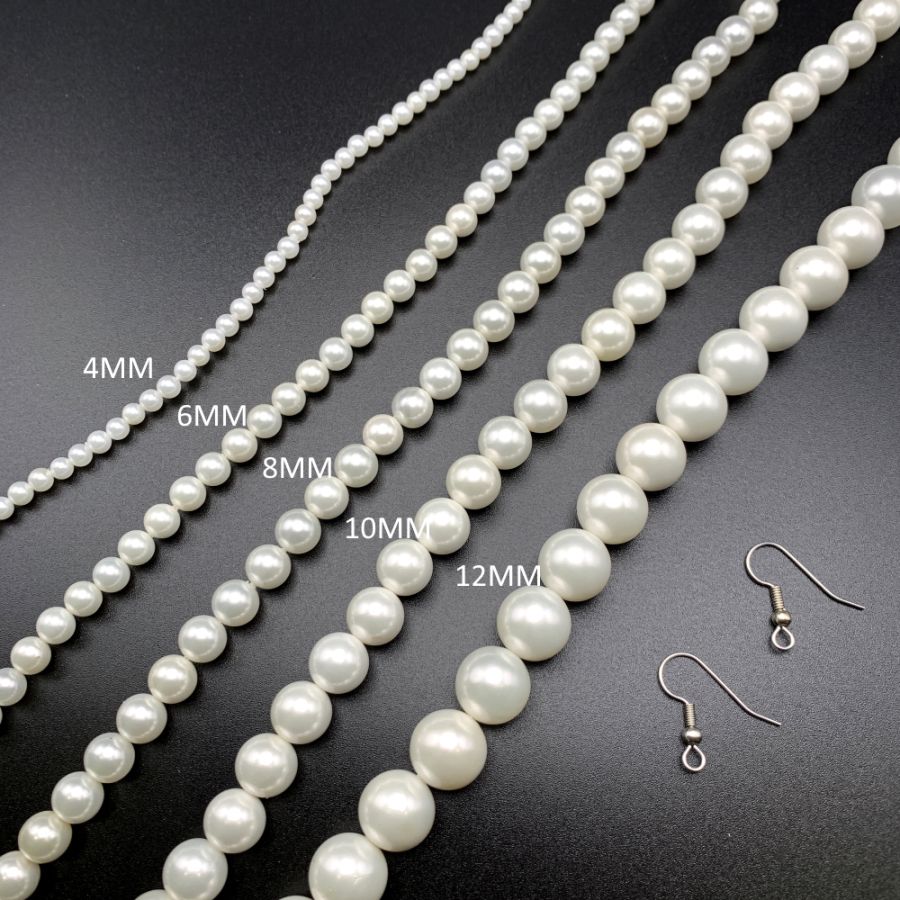 Freshwater pearls olive color salmon bead strand 8-9mm x 40cm