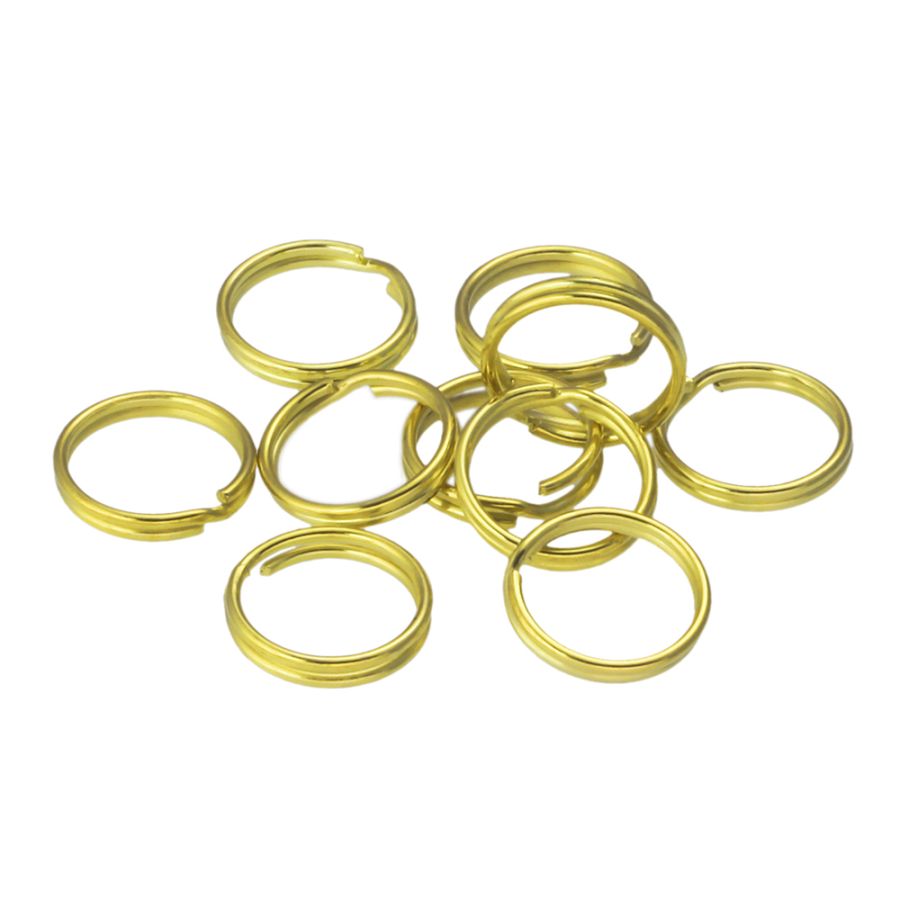 8mm Gold plated split rings jump rings 100pcs charm attachment or clasp  FPC021B | eBay