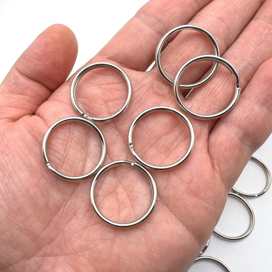 24mm Stainless Steel Split Key Ring 