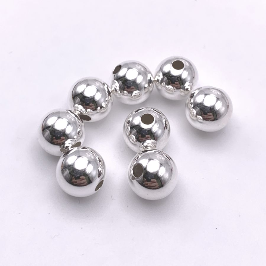 Silver Magnetic Beads - 4mm Round