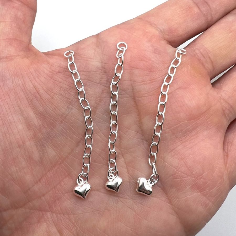Sterling Silver Necklace Extender, Chain Extender, Necklace Chain