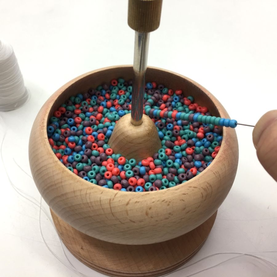 Bead Spinner Bowl Wood Bead Spinner For Jewelry Making For DIY Seed Beads  Waist Beads Bracelets