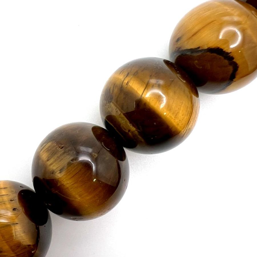 Tigers Eye Beads A Quality Tiger's Eye Tiger eye Smooth Round Beads, F –  Bead Boat