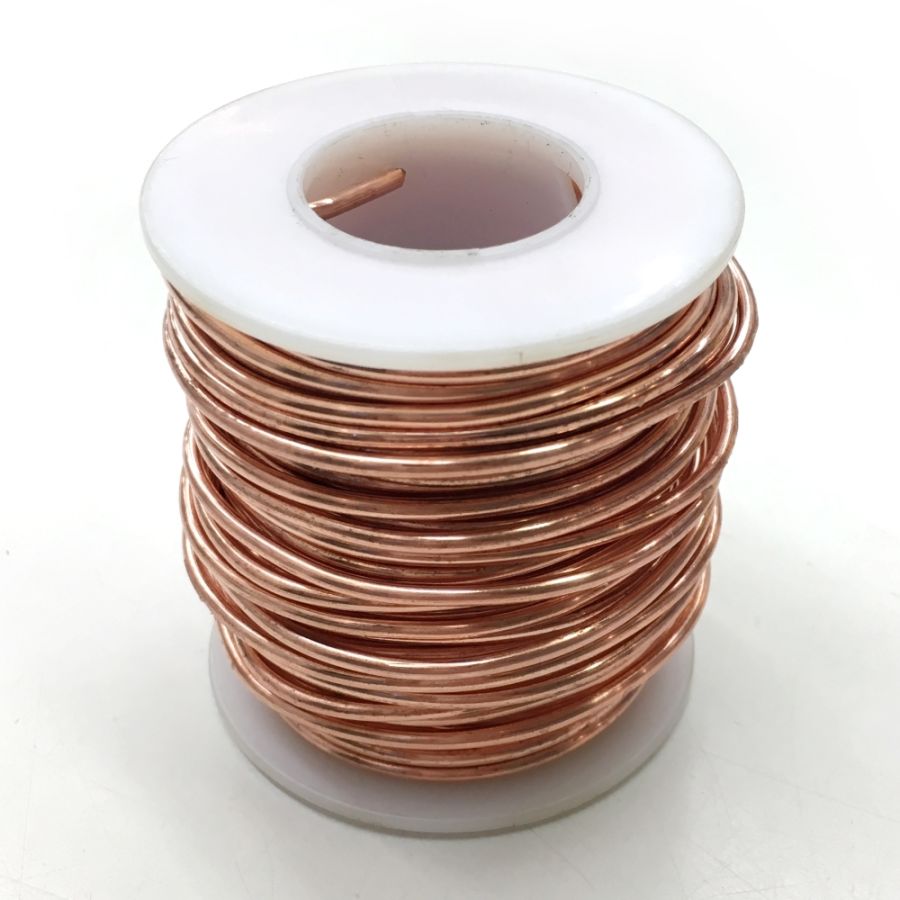 Copper Wire, Bare, 18 Gauge, 1 lb