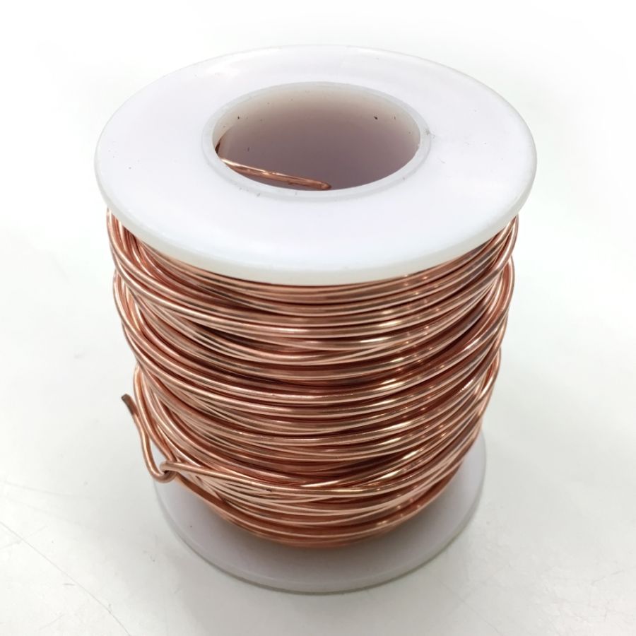 Bare Copper Wire, Annealed, 1lb Spool, 16 AWG, 0.0508 Diameter, 125'  Length (Pack of 1)