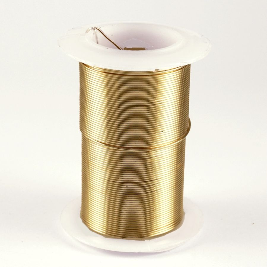 20 Gauge Coated Tarnish Resistant Gold Plated Copper Wire on 6-Yard Spool
