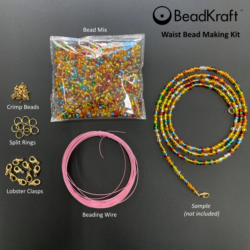 Screw On Waist Beads|Belly Chain|Weight control beads|40 inches|Order any size 